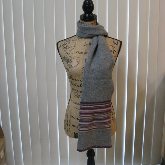 NWOT Express gray purple scarf wrap sash OS - Picture 2 of 6